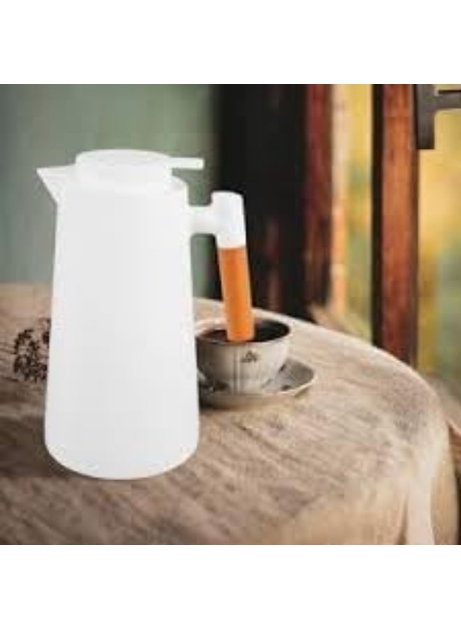 Thermal Beverage Bottle 1000 ml, Elegant Design to Keep Drinks Hot or Cold for Extended Period, White - Image 2
